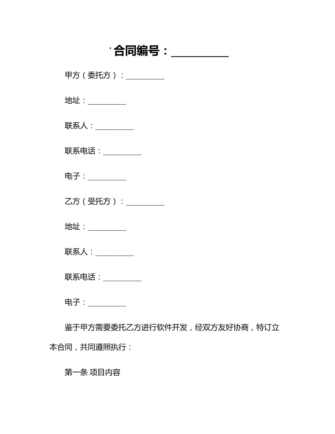 2024个人软件开发外包合同